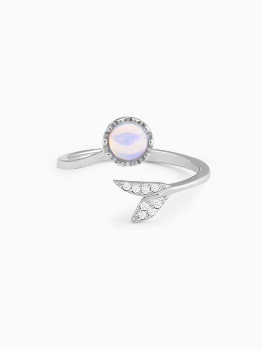 Silver Moonstone Visionary Ring