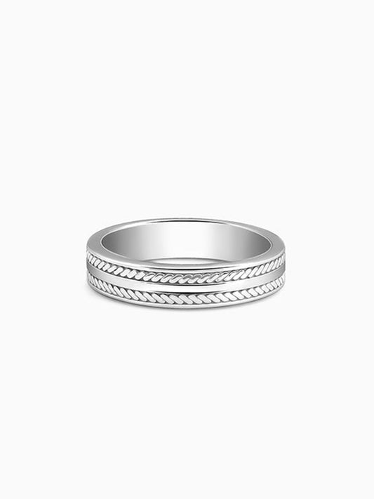 Silver Inferno Ring For Him