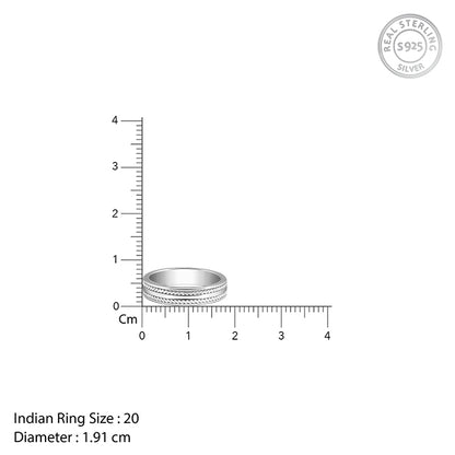 Silver Inferno Ring For Him