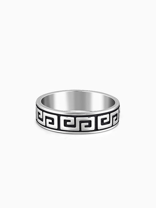 Oxidised Silver Ultimate Drip Ring For Him