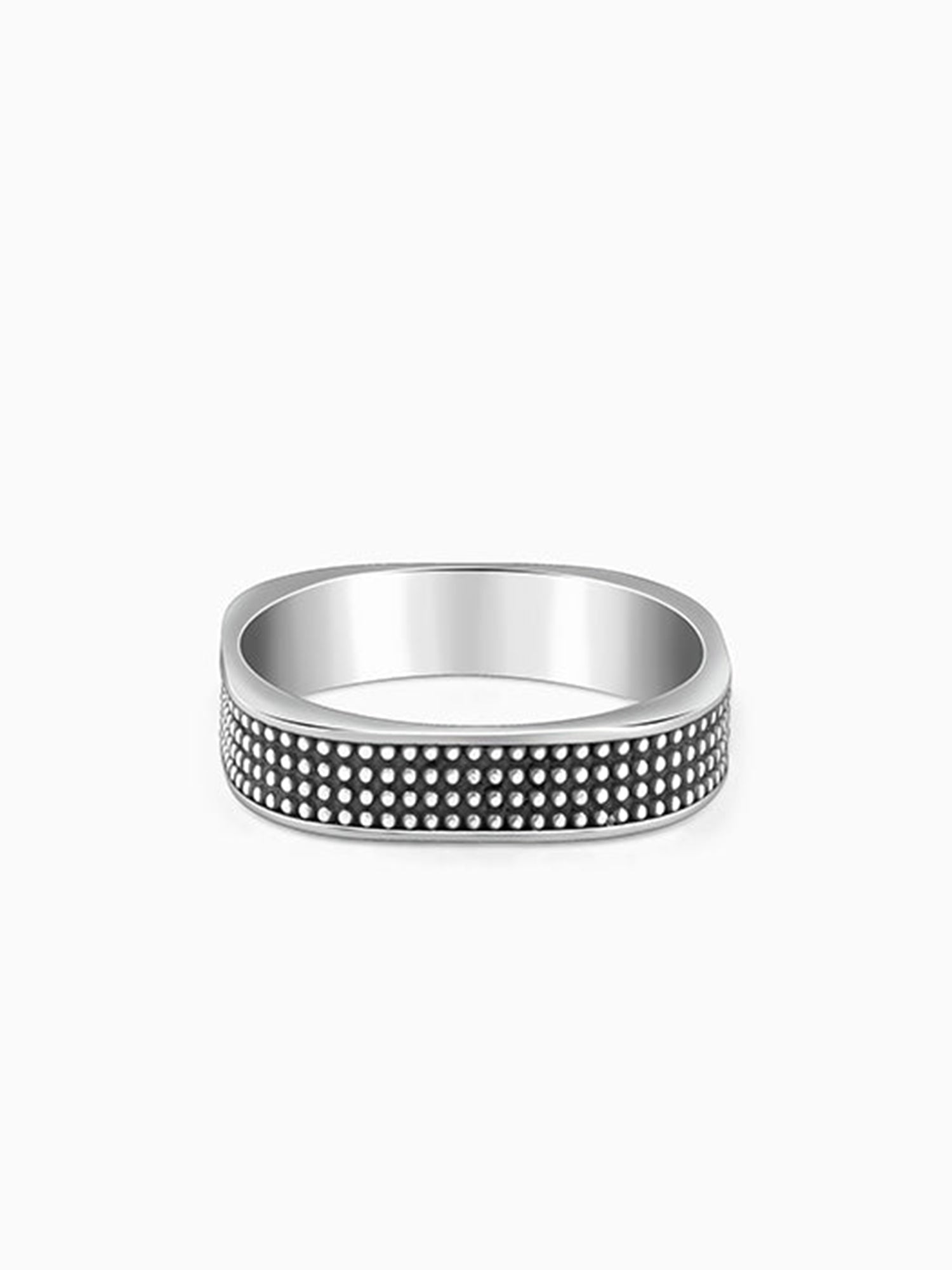 Oxidised Silver Meraki Ring For Him