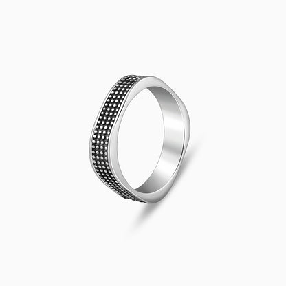 Oxidised Silver Meraki Ring For Him