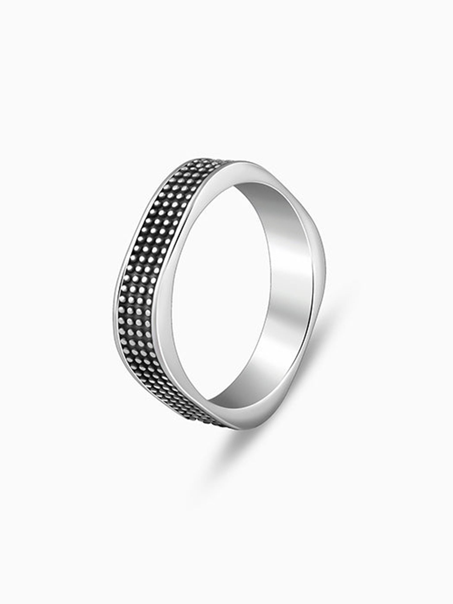 Oxidised Silver Meraki Ring For Him