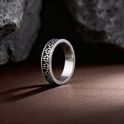 Silver Vintage Trishul Band For Him