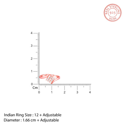 Rose Gold Square Cluster Ring