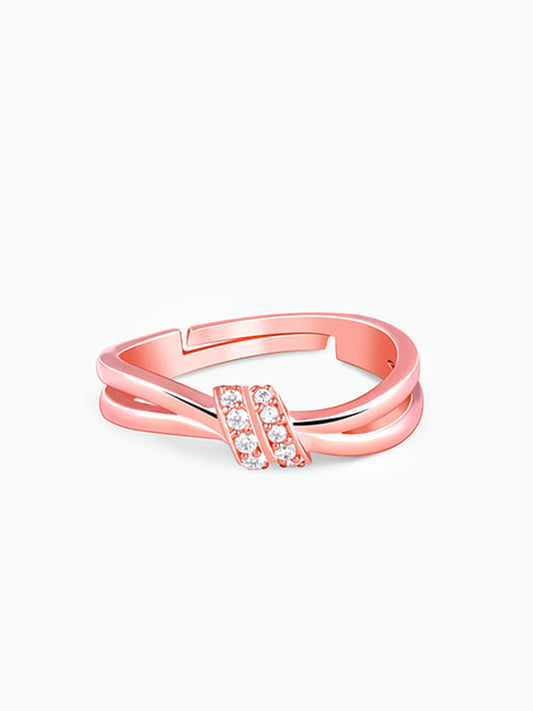 Kriti Sanon Rose Gold Promise Knot Ring