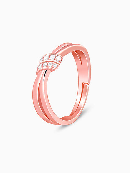 Kriti Sanon Rose Gold Promise Knot Ring