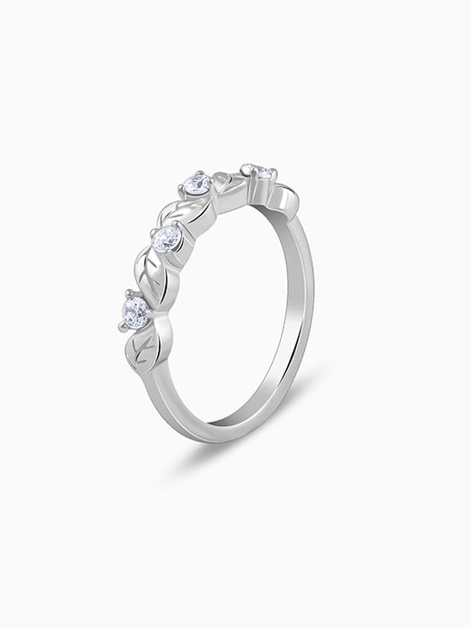 Silver Minimalist Wreath Ring