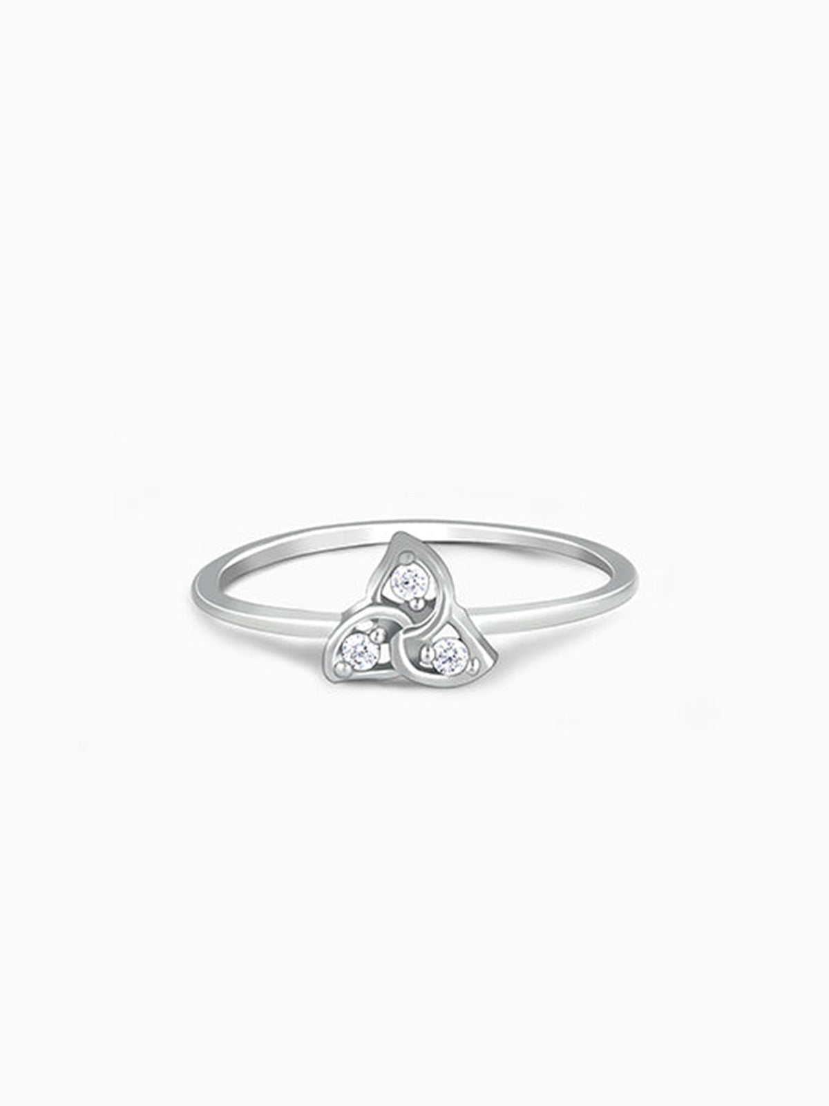Silver Striking Trio Ring