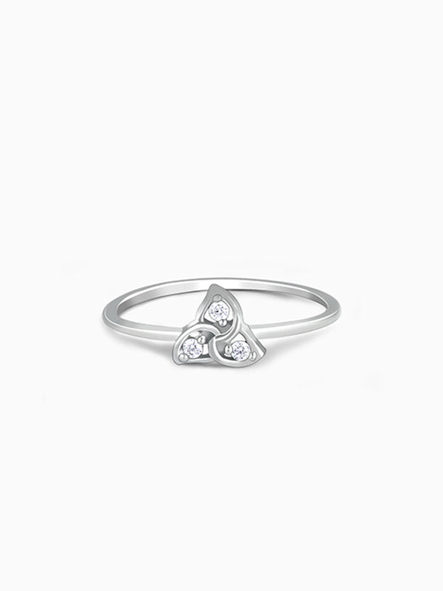Silver Striking Trio Ring