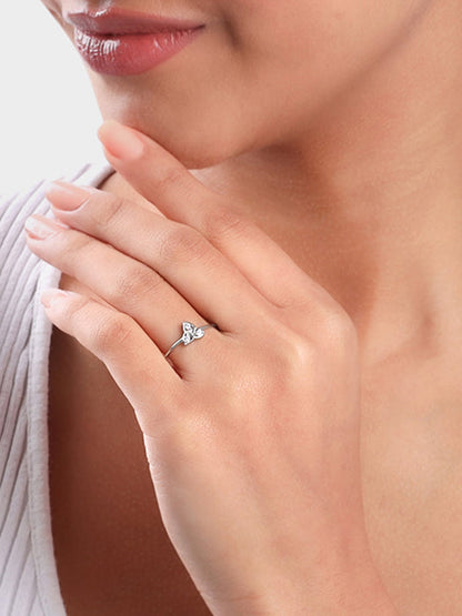 Silver Striking Trio Ring