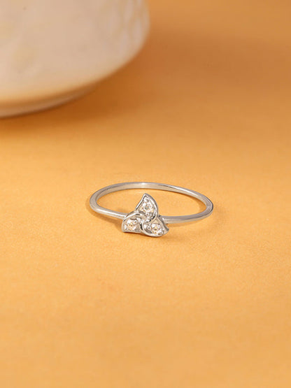 Silver Striking Trio Ring