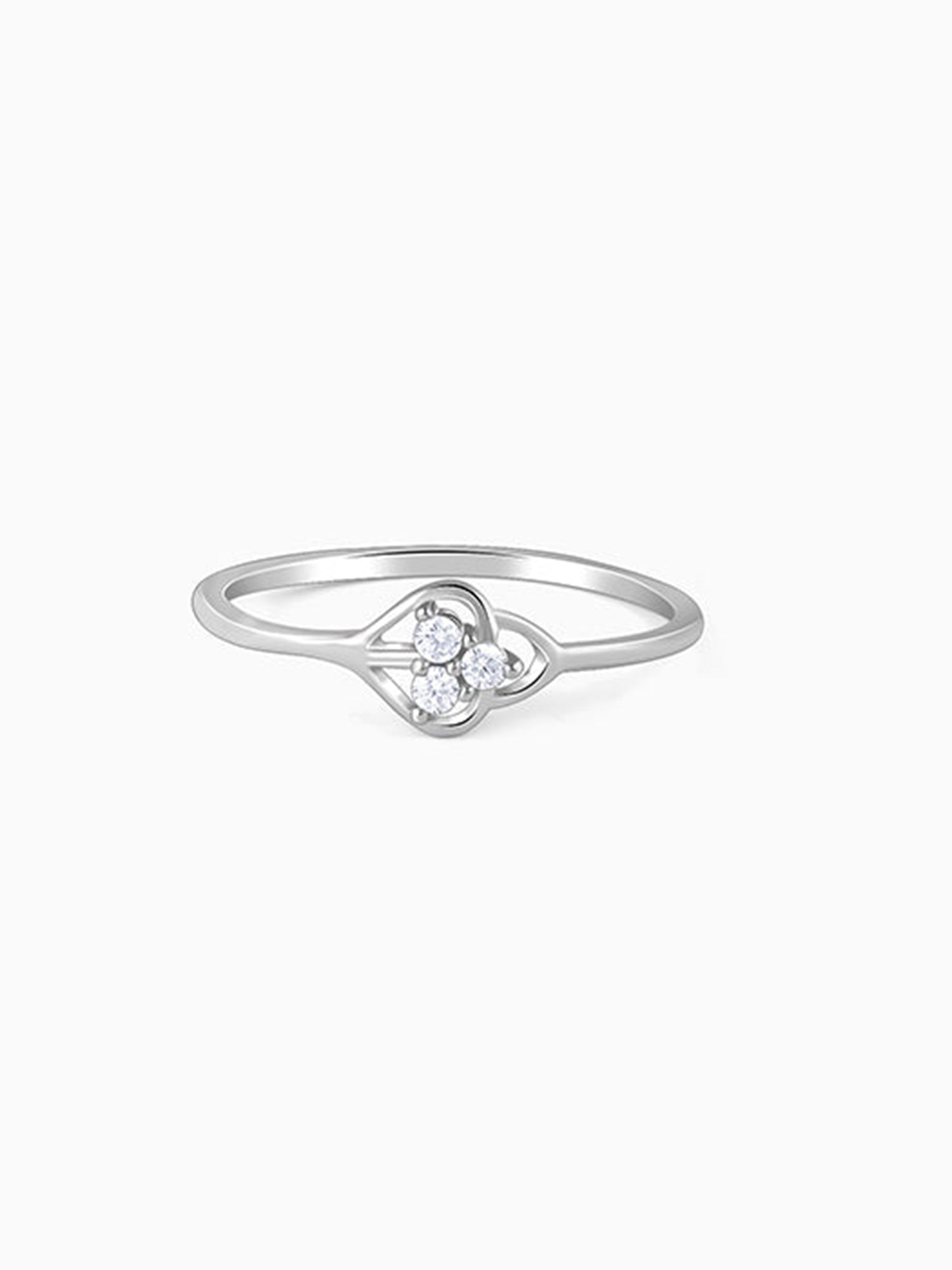 Silver Clover Ring