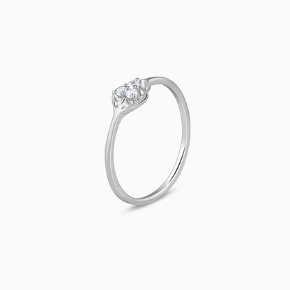 Silver Clover Ring