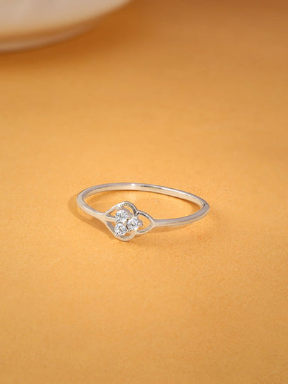Silver Clover Ring
