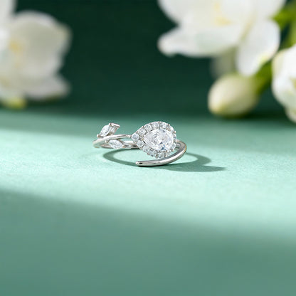 Silver Mesmerising Drop Ring