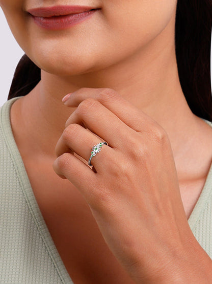 Silver Sunflower Ring