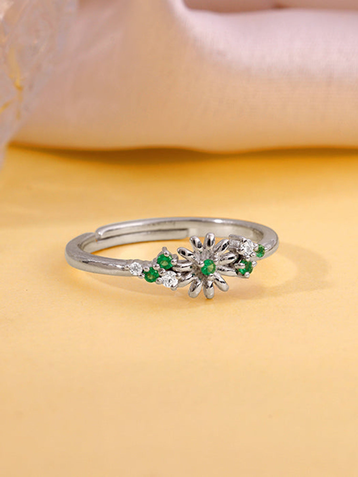 Silver Sunflower Ring
