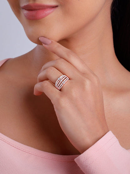 Rose Gold Layer Player Ring