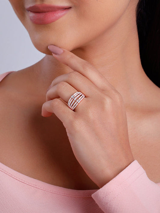 Rose Gold Layer Player Ring