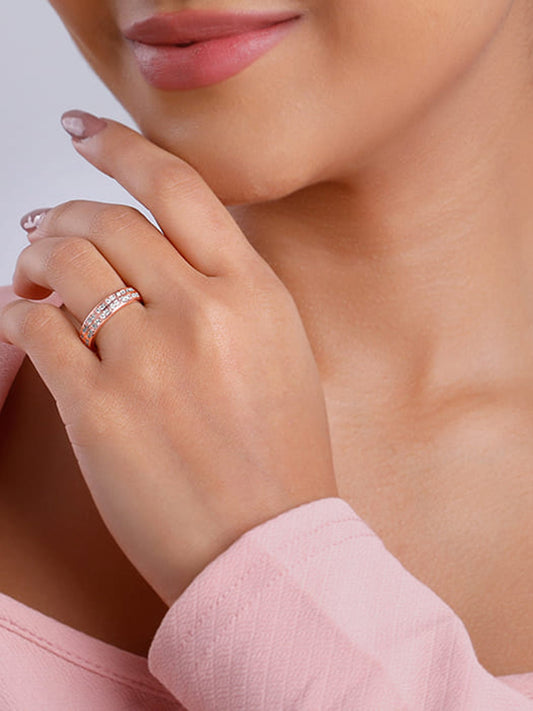 Rose Gold Sparkle Up Ring