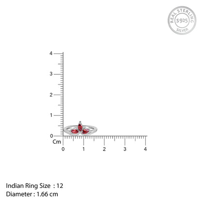 Silver Petal Promise Ring