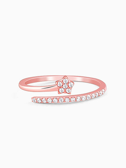 Rose Gold Shooting Star Ring