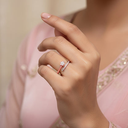 Rose Gold Shooting Star Ring