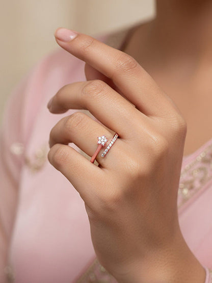 Rose Gold Shooting Star Ring