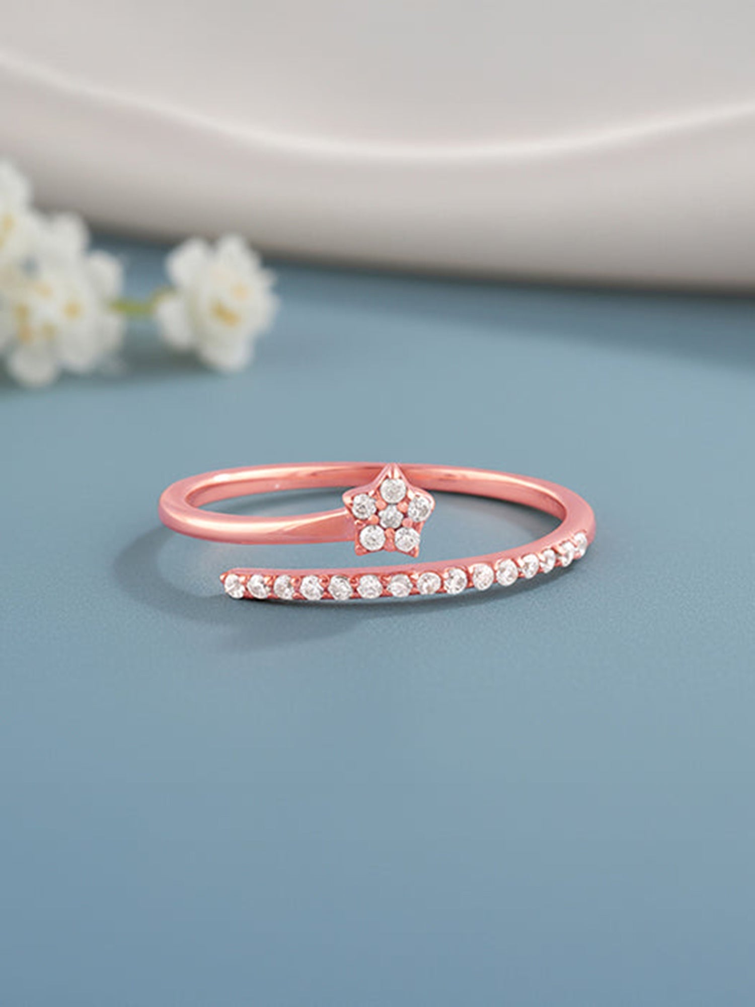 Rose Gold Shooting Star Ring
