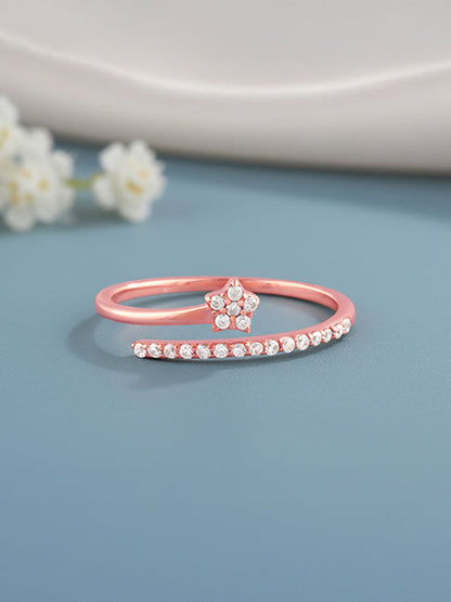 Rose Gold Shooting Star Ring