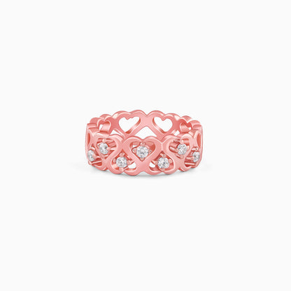 Rose Gold Soulful Heart Ring