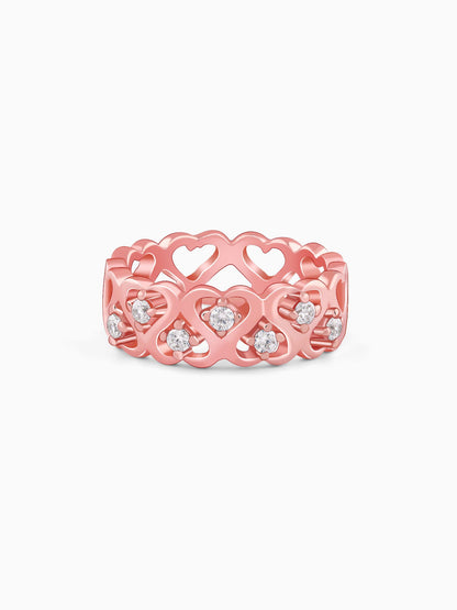 Rose Gold Soulful Heart Ring