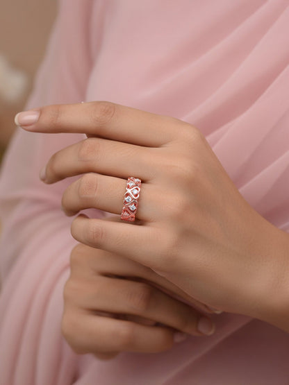 Rose Gold Soulful Heart Ring