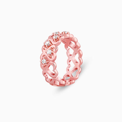 Rose Gold Soulful Heart Ring