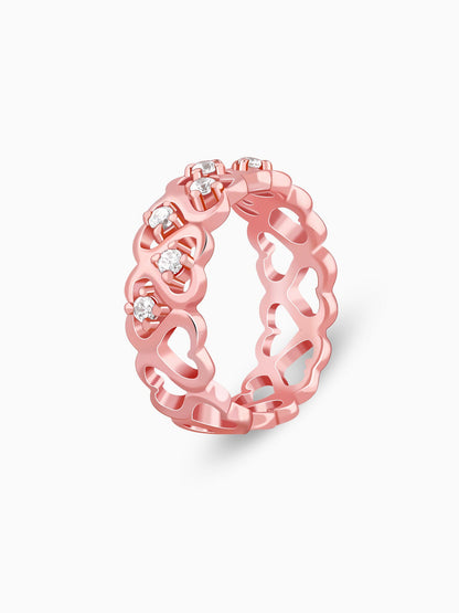 Rose Gold Soulful Heart Ring