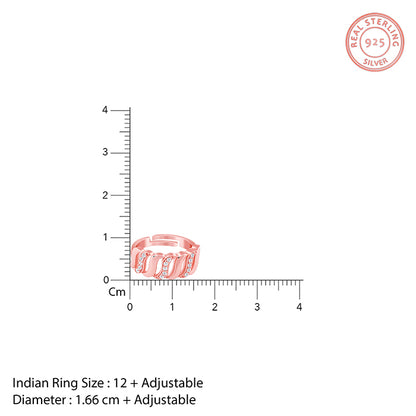 Rose Gold Gracious Wave Ring