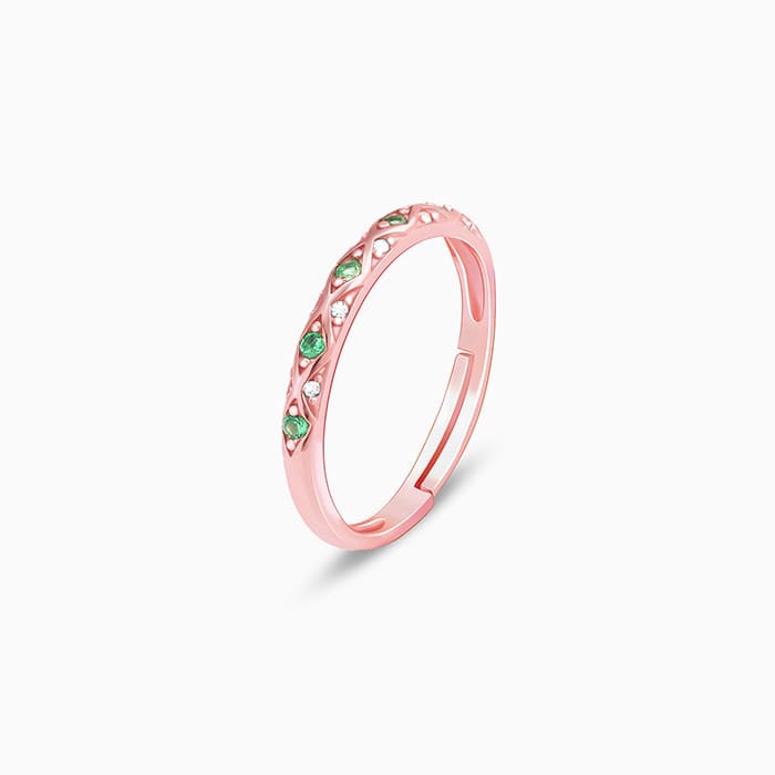 Rose Gold Colour Carnival Ring - view 5