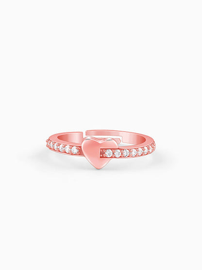 Rose Gold Cupid Romance Ring