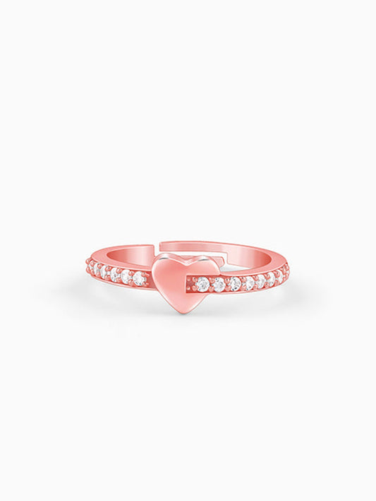 Rose Gold Cupid Romance Ring