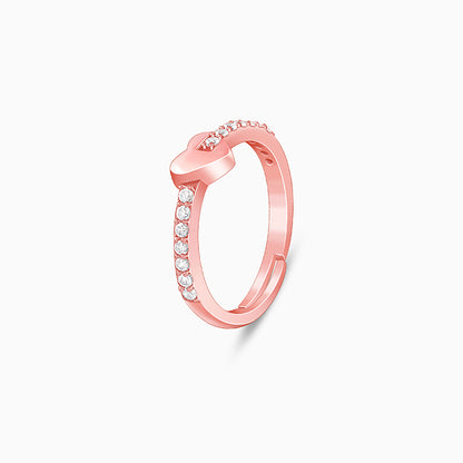 Rose Gold Cupid Romance Ring