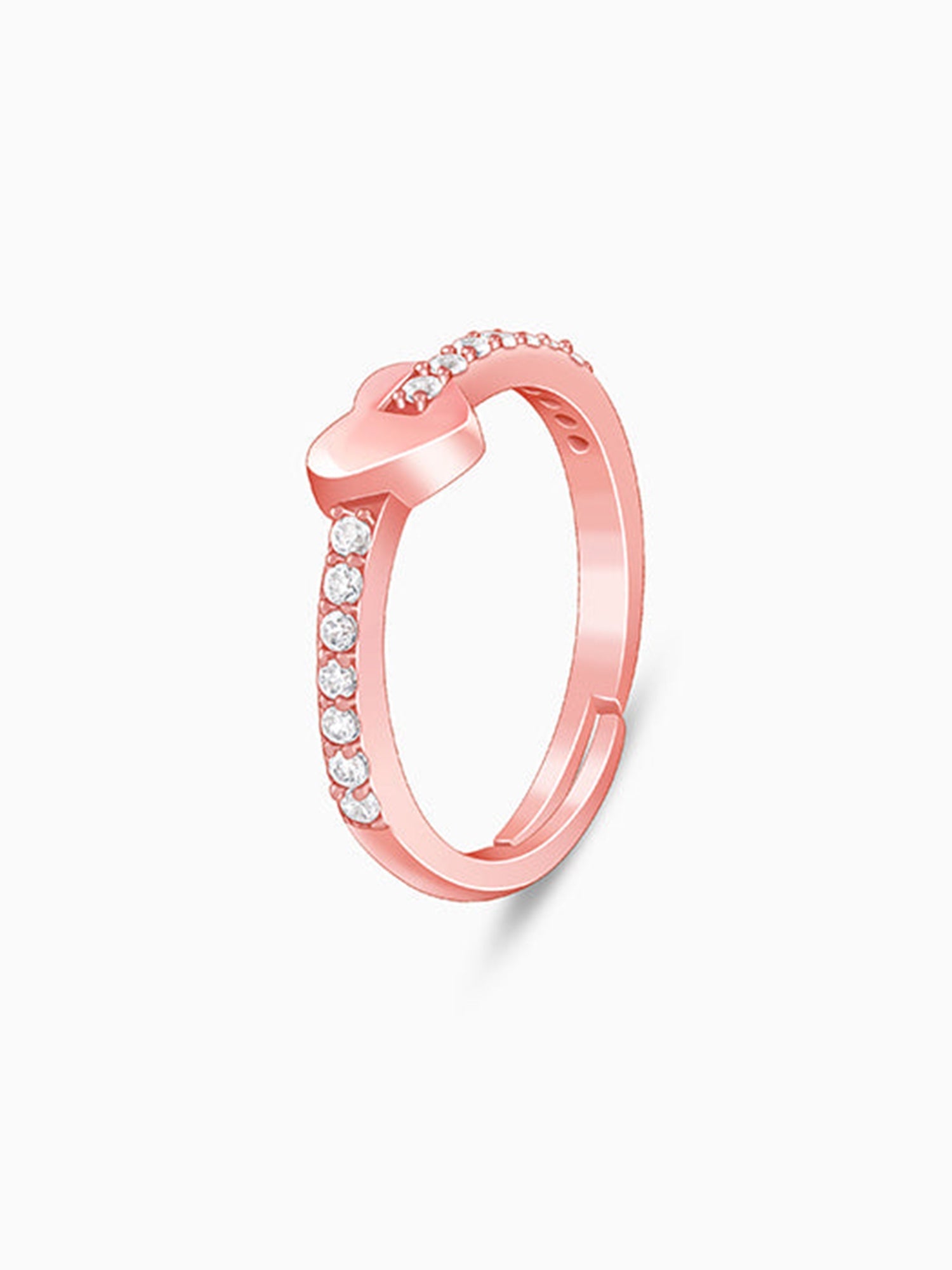 Rose Gold Cupid Romance Ring