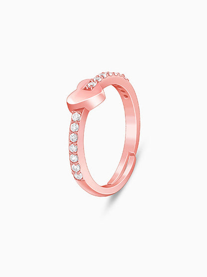 Rose Gold Cupid Romance Ring