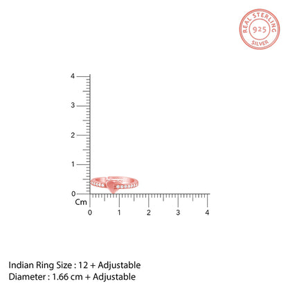 Rose Gold Cupid Romance Ring