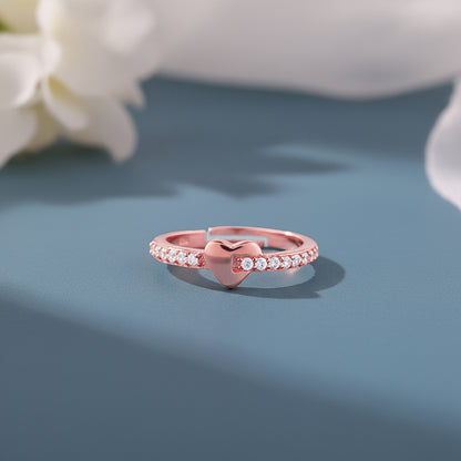 Rose Gold Cupid Romance Ring