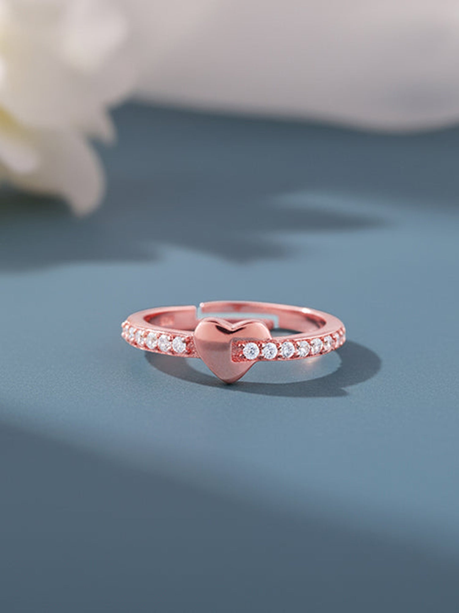 Rose Gold Cupid Romance Ring