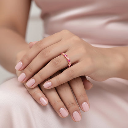 Rose Gold Pink Stunner Ring