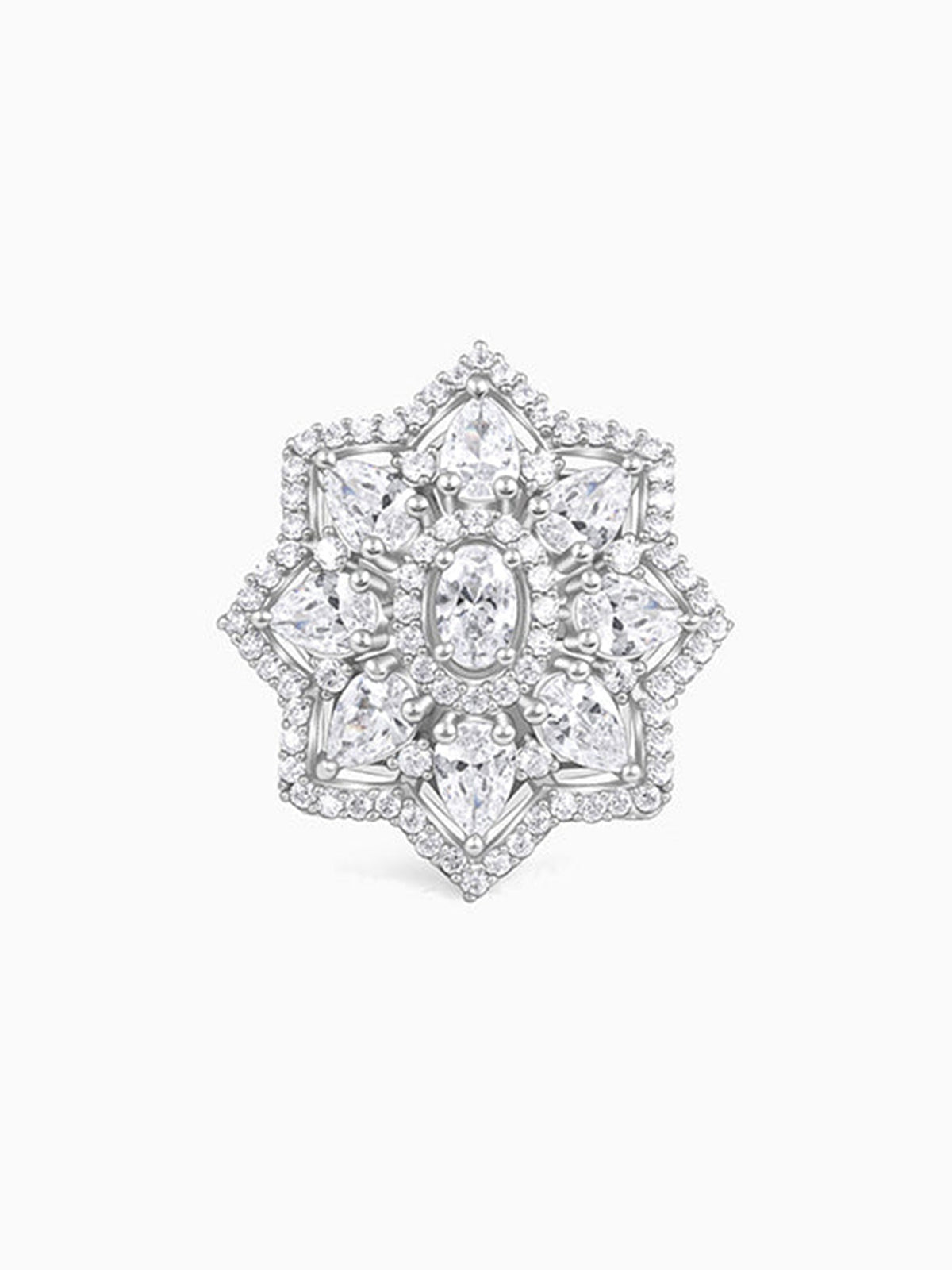 Silver Precious Petals Ring