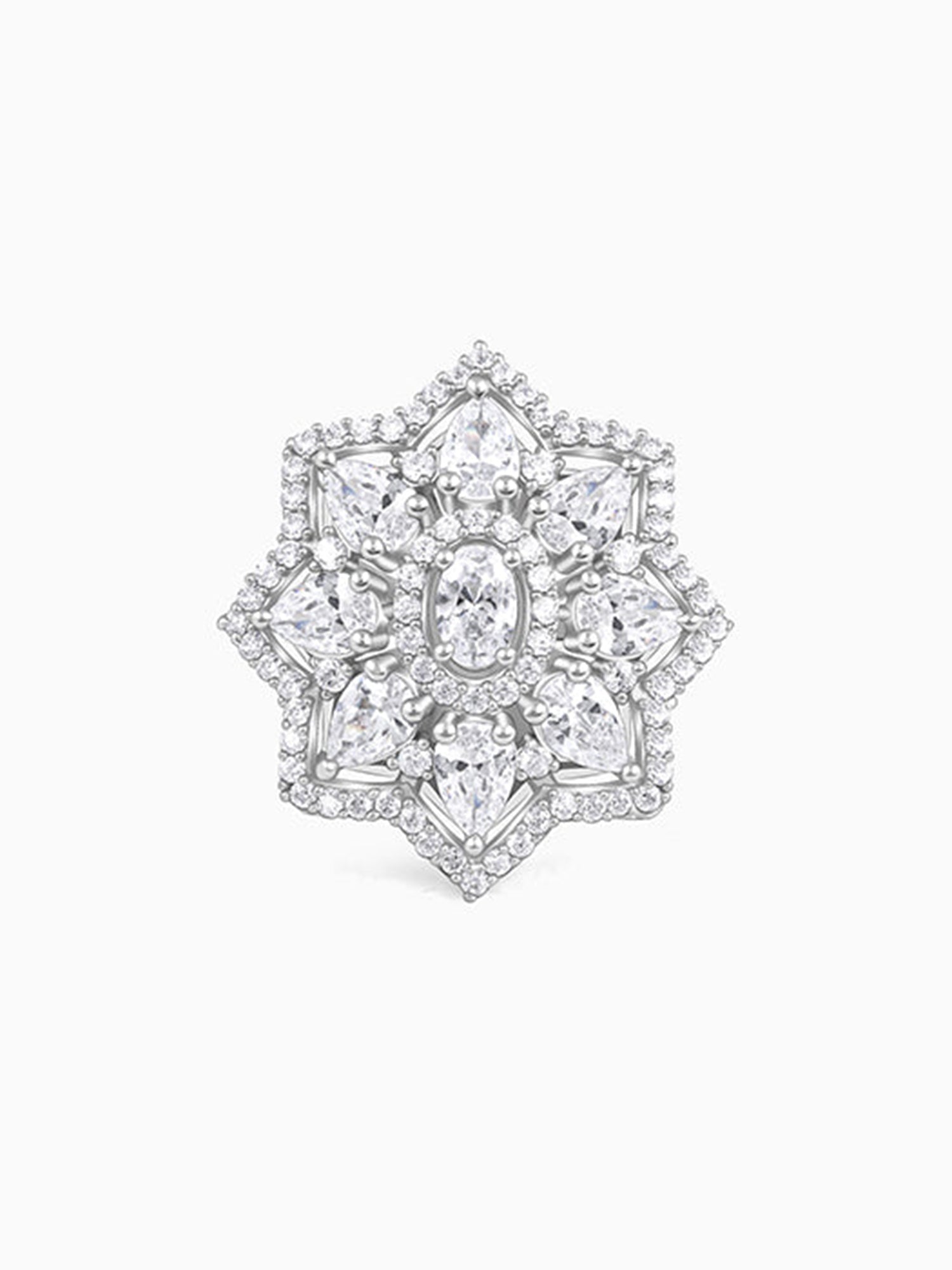 Silver Precious Petals Ring