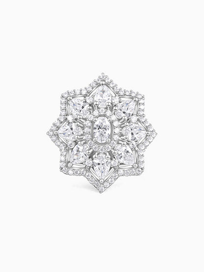 Silver Precious Petals Ring